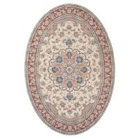 Heritaged Buitenkleed ovaal Vintage - Valenca Nova crème|rood - - thumbnail