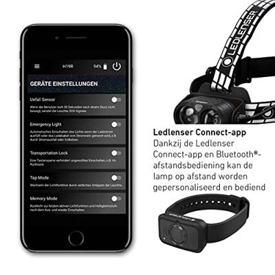 Ledlenser H19R Signature oplaadbare LED hoofdlamp 4000 lm - 330 mtr - bluetooth