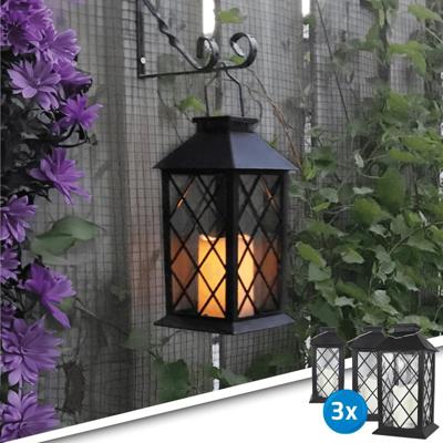 Solar lantaarn candle ii voordeelset 3 stuks op zonne energie