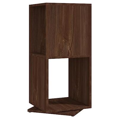 Draaikast 34,5x34,5x75,5 cm spaanplaat bruin eikenkleur