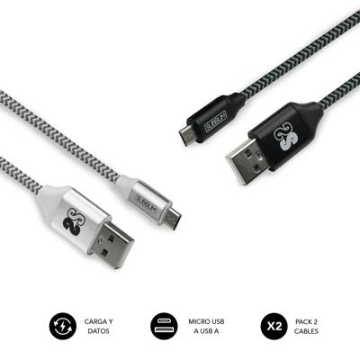 Kabel Micro USB Subblim SUB-CAB-1MU001 1 m (2 Stuks)