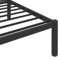 Bedframe metaal zwart 120x200 cm - thumbnail