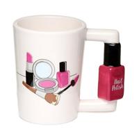 Nagellak - Gevormd Handvat Keramiek Mok - thumbnail