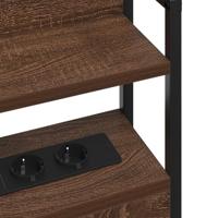 Hoofdbord met plank bruin eikenkleur 90 cm Bewerkt hout - thumbnail