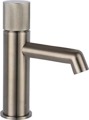 Ben Engraved Cross wastafelkraan gunmetal pvd-coating