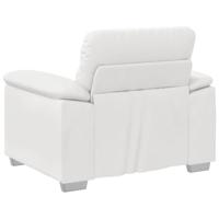 Bankstoel Wit 60 cm Kunstleer - thumbnail