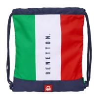 Rugtas met Koordjes Benetton Flag Marineblauw 35 x 40 x 1 cm - thumbnail