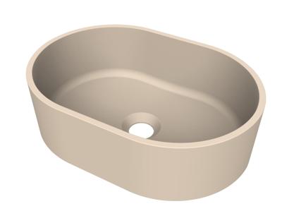 Arcqua Case waskom - ovaal - 40x28cm - mat zand WAS554553 Arcqua Case waskom - ovaal - 40x28cm - mat zand WAS554553