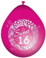 Sweet 16 ballonnen (8 st) - thumbnail