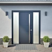 Plantenbakken 2 st 30x30x30 cm staal wit - thumbnail