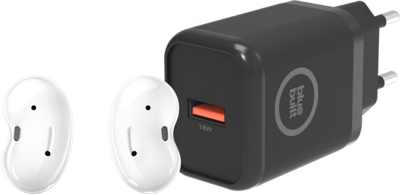 Samsung Galaxy Buds Live Wit + BlueBuilt Oplader 18W Samsung Galaxy Buds Live Wit + BlueBuilt Oplader 18W