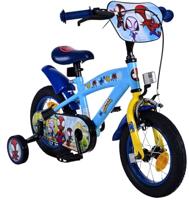 Spiderman Spidey kinderfiets - jongens - 12 inch - blauw - thumbnail