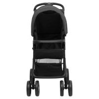 Kinderwagen 2-in-1 staal donkergrijs en zwart - thumbnail