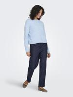 Only Onlsimoni L/s O-neck Cardigan Knt Noos Vest Cashmere Blue - thumbnail