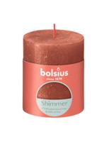 Bolsius Rustieke Stompkaars 8x6,8 cm Shimmer Amber - thumbnail