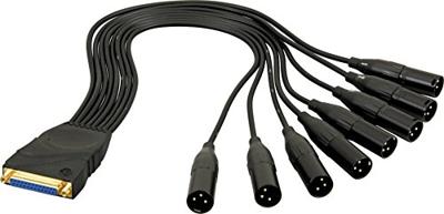 D&apos;Addario PW-XLRMB-01 DB25 Female - XLR Male Modulaire breakout-kabel