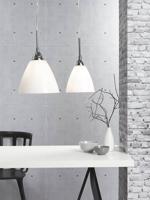 Hanglamp opaal glas metaal &apos;Read 20&apos; Nordlux glas 200mm E27 fitting wit metaal - thumbnail