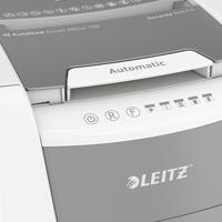 Leitz IQ Autofeed Small Office 100 P4 Papierversnipperaar 100 vellen Cross cut 4 x 30 mm P-4 34 l Ook geschikt voor Paperclips, Nietjes, Creditcards - thumbnail