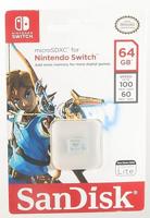 Sandisk MicroSDXC 64GB Memory Card (Legend of Zelda) - thumbnail