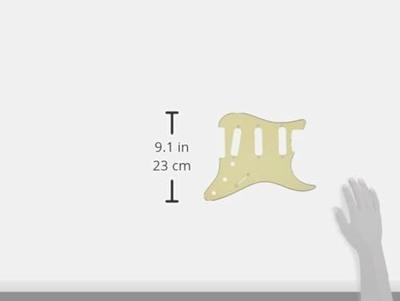 Fender 11-Hole '60s Vintage Stratocaster S-S-S Pickguard Mint Green slagplaat voor Fender Stratocaster