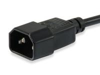 Equip 112100 electriciteitssnoer Zwart 1,8 m C14 stekker C13 stekker - thumbnail