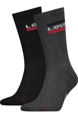 Levi's Regular Cut Sprtwr Logo Mid Grey/Black 2-Pack -43/46