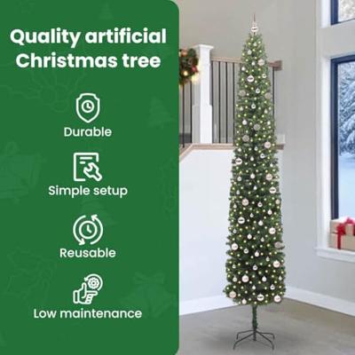 VidaXL Kunstkerstboom groen 300 cm pvc en staal en kunststof