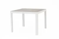 Trestino dining tuintafel gironde 100x100x74.5cm wit - thumbnail