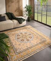 Heritaged Buitenkleed vierkant Vintage - Valenca Nova geel - 115x115 - thumbnail