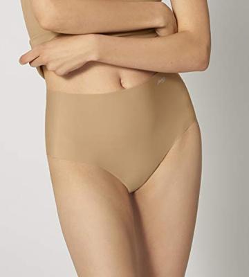 Dames Zero Feel Maxi slip - Naadloze dames taille slip - Hoge onderbroek met katoenen kruisje