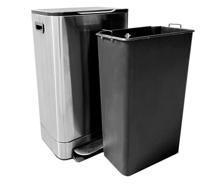 Pedaalemmer Desq 40 liter rvs zilver - thumbnail