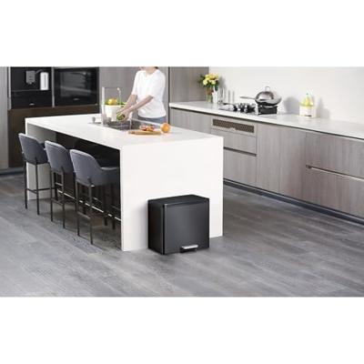Eko Essential Recycler pedaalemmer 9 + 9 + 9 l, zwart