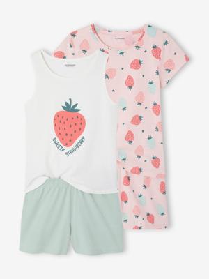 Set van 2 pyjamabroeken voor meisjes rozen Set van 2 pyjamabroeken voor meisjes rozen