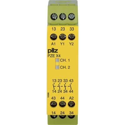 PILZ PNOZ XV2 3/24VDC 2n/o 2n/o t Veiligheidsschakelapparaat Voedingsspanning (num): 24 V/DC 2x NO (b x h x d) 45 x 87 x 121 mm 1 stuk(s)