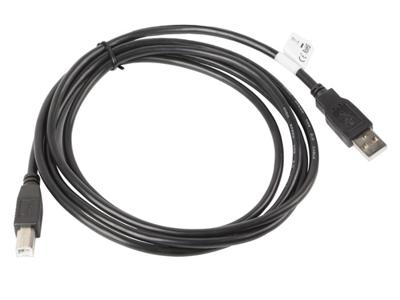 lanberg CA-USBA-10CC-0018-BK USB 2.0 A-stekker naar USB 2.0 B-stekker kabel, 1,8 m zwart