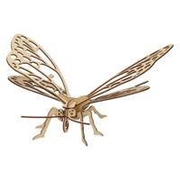 Lobbes Houten bouwpakket 3d vlinder - thumbnail