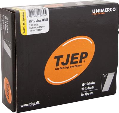 Tjep VD-15 38mm Nagels RVS 26 graden 3000 Stuks 842739