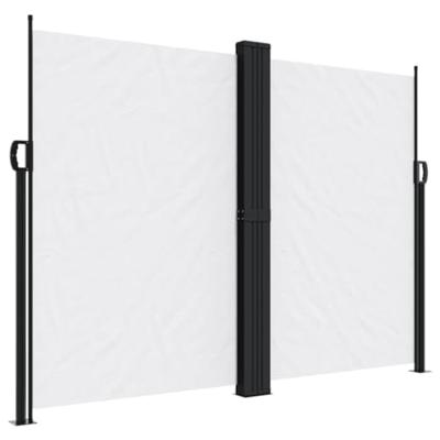 Windscherm uittrekbaar 180x1200 cm wit