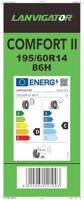 TYRE LANVIGATOR 195/60 R14 86H COMFORT II M+S - thumbnail
