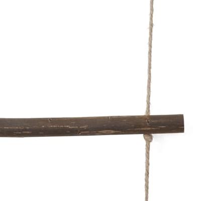 Wanddecoraties laddervormig 2 st 30x100 cm naturel tak