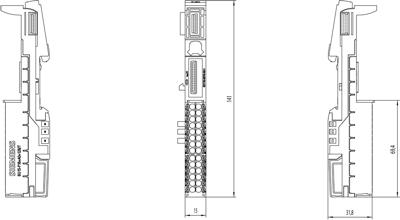 Siemens 6ES7193-6BP40-0BA1 PLC-klem 24 V/DC