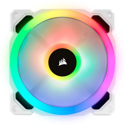 Corsair LL120 White RGB LED PWM fan - 3 Fan Pack case fan 3 stuks, 4-pins PWM fan-connector Corsair LL120 White RGB LED PWM fan - 3 Fan Pack case fan 3 stuks, 4-pins PWM fan-connector