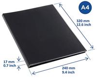 Rillstab showalbum A4 30 tassen, zwart - thumbnail