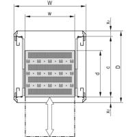 nVent SCHROFF 22130352 Legbord (b x d) 600 mm x 382 mm 1 stuk(s) - thumbnail