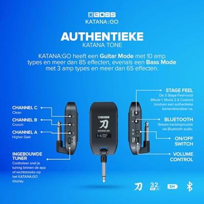 Boss Katana Go hoofdtelefoon gitaarversterker - thumbnail