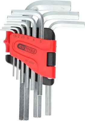 KS Tools 151.3212 Inbus Haakse schroevendraaierset 1.5 mm, 2 mm, 2.5 mm, 3 mm, 4 mm, 5 mm, 6 mm, 8 mm, 10 mm 9-delig - thumbnail