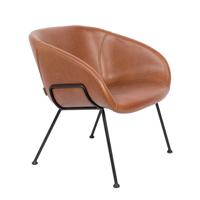Zuiver Fauteuil 'Feston' PU leder - thumbnail