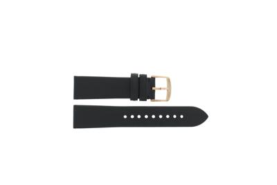 Horlogeband Armani AR1798 Leder Zwart 20mm