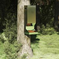 VidaXL Hertenvoerbak zilver 28 x 30 x 80 cm gegalvaniseerd staal - thumbnail