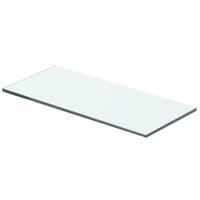 Wandschap transparant 40x12 cm glas - thumbnail